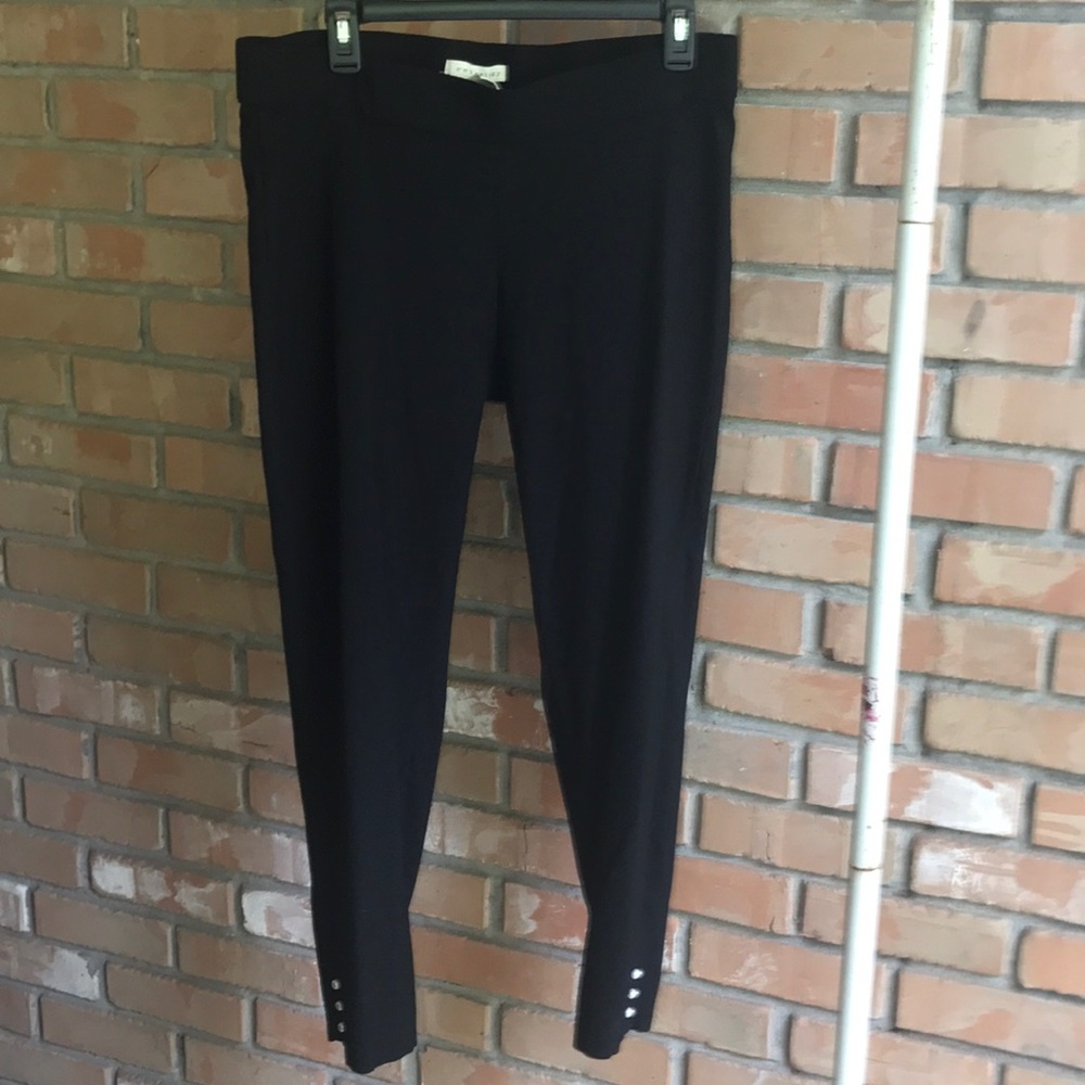 Retrology Large Black Dress Pants - pearl buttons
